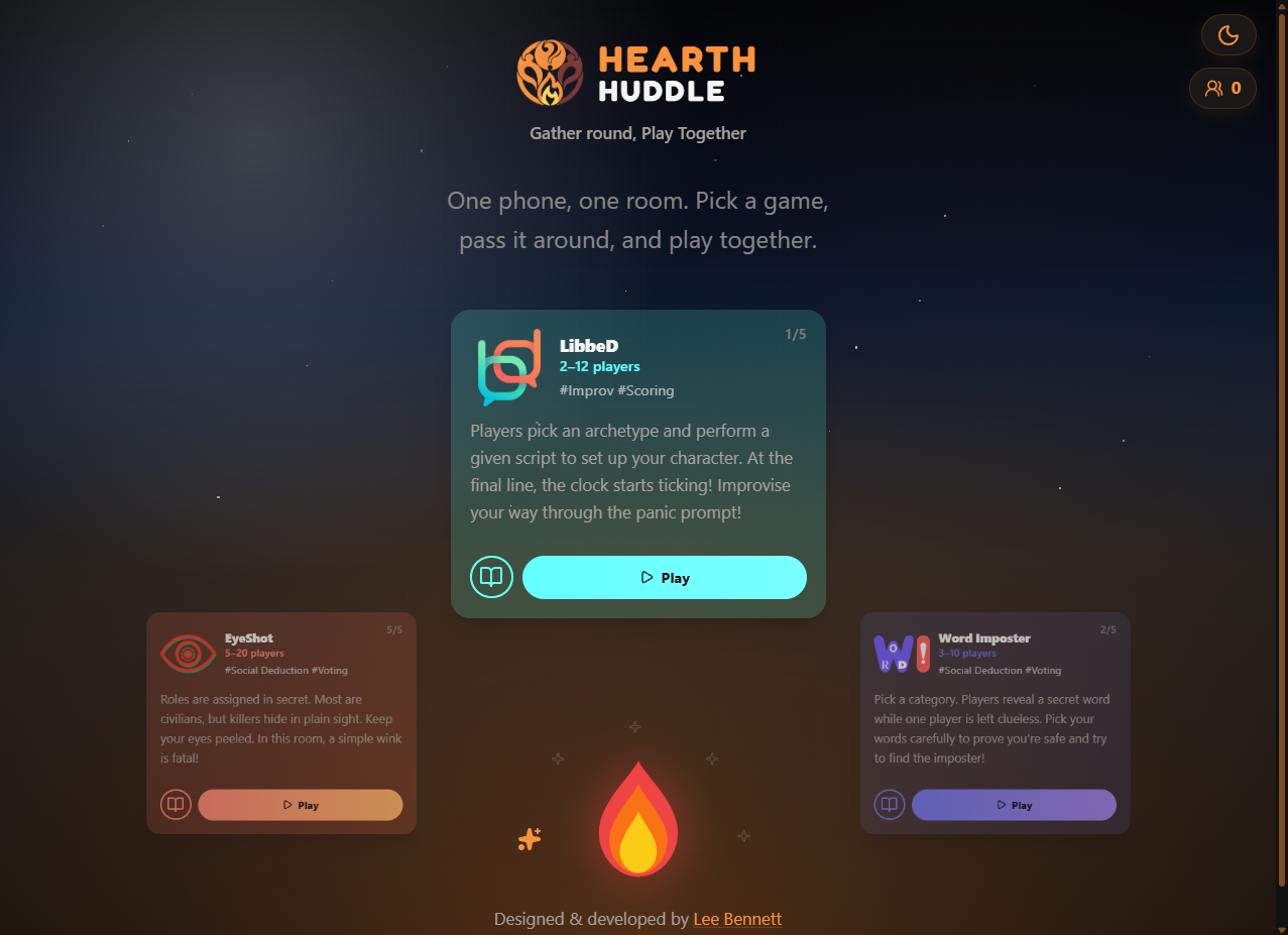 Main Page Dark Mode