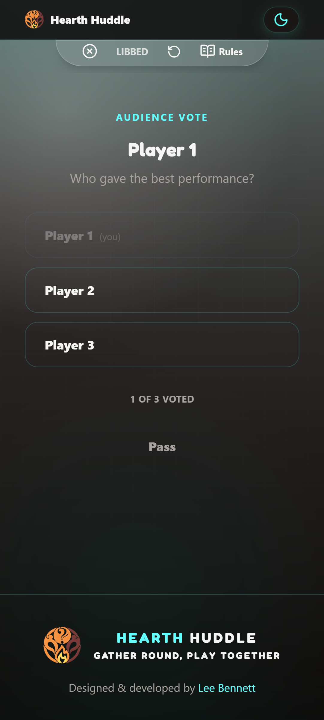 Voting Screen