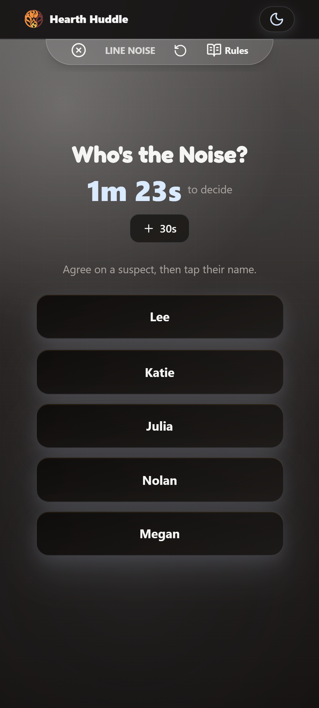 Accustation Voting Screen