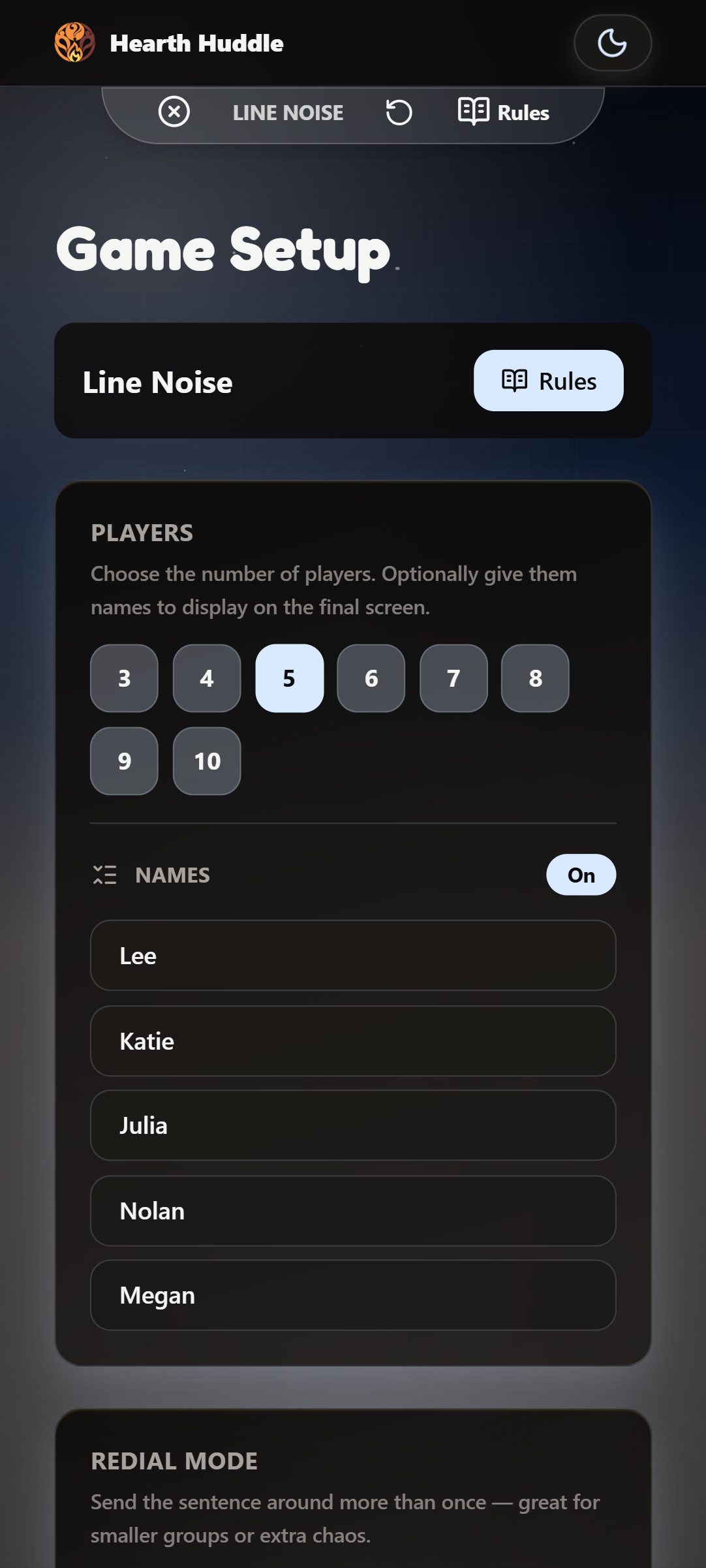 Lobby Screen