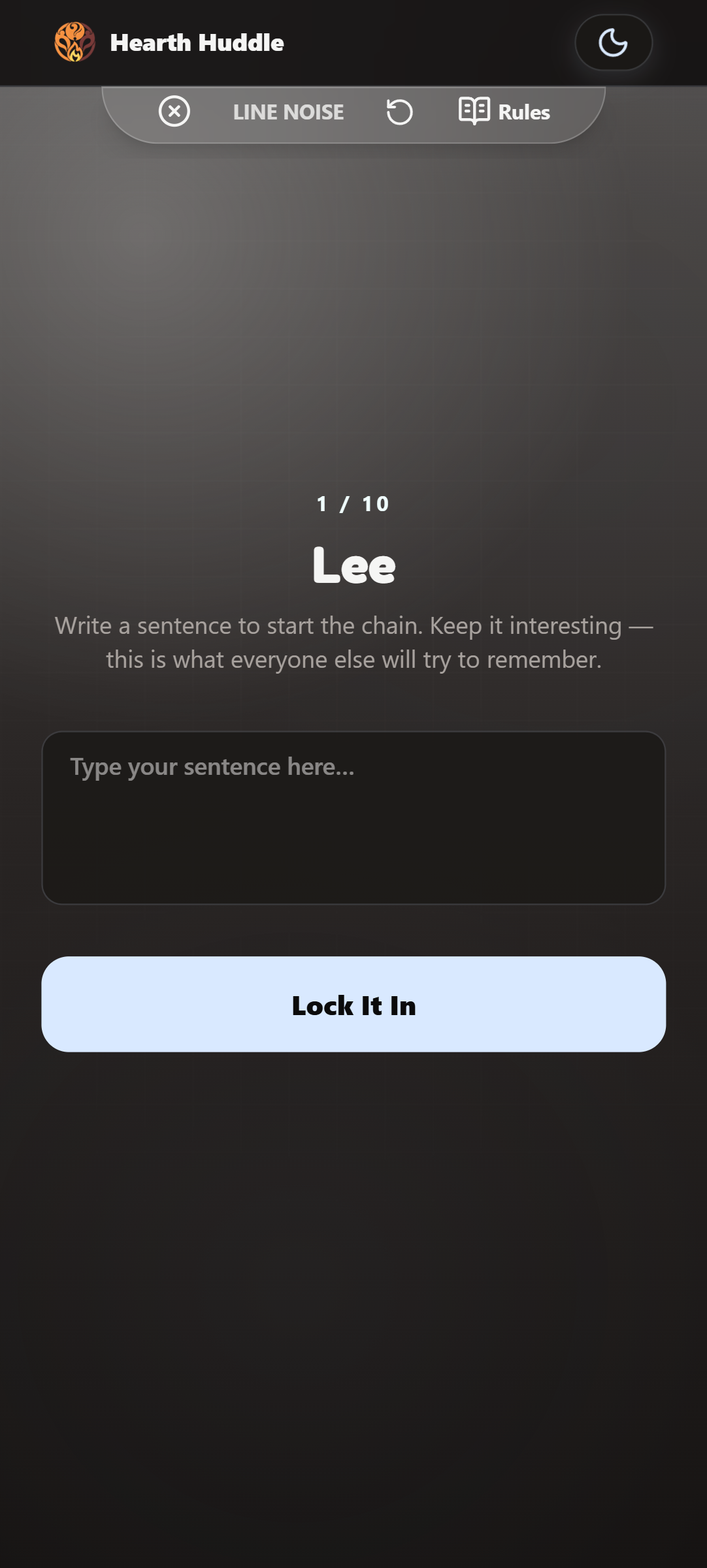 Sentence Start