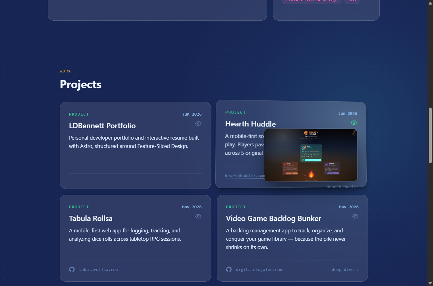 Projects Preview