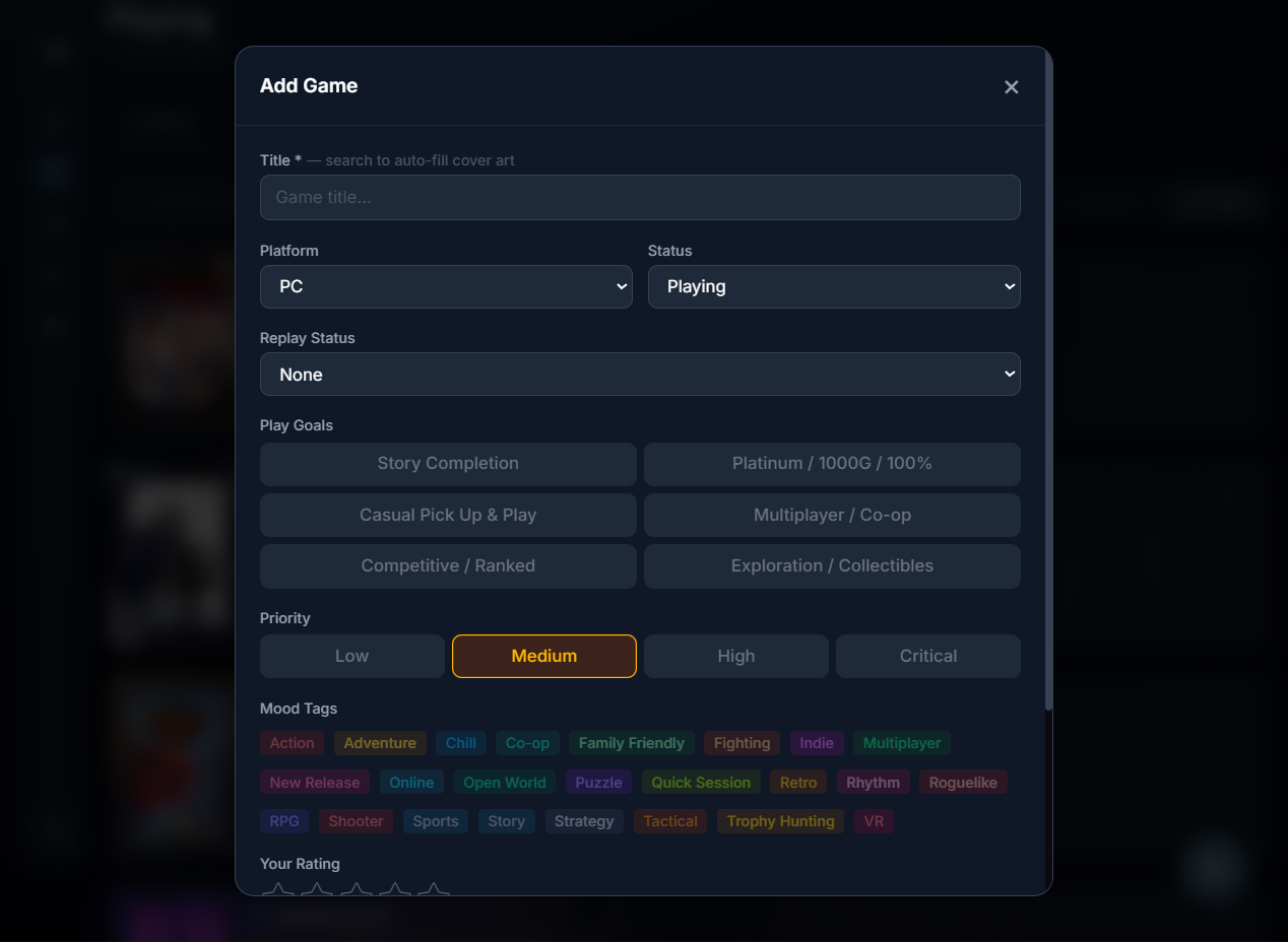 Adding a Game
